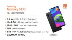 Samsung представила новый смартфон Galaxy M02