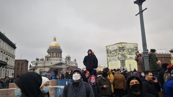 Суд прекратил дело одного из задержанных на акции протеста 31 января в Петербурге