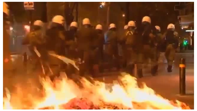 Fox News снимал московские беспорядки в Греции