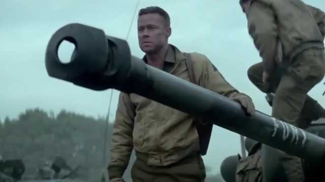 "Ярость" (Fury): фильм с Брэдом Питтом про Вторую Мировую войну поборется за второе место в чарте