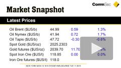 Цена нефти Brent поднялась выше $45 за баррель