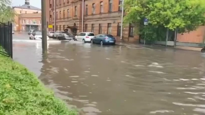 Треть месячной нормы осадков выпала в Петроградском районе Петербурга