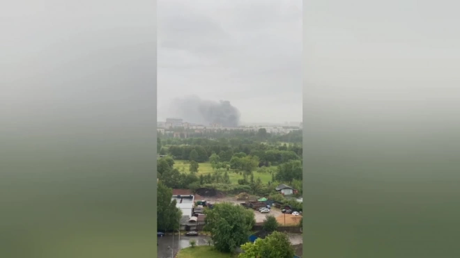 На Большой Пороховской улице вспыхнул пожар в производственном здании