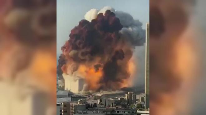 Видео: взрыв в Бейруте