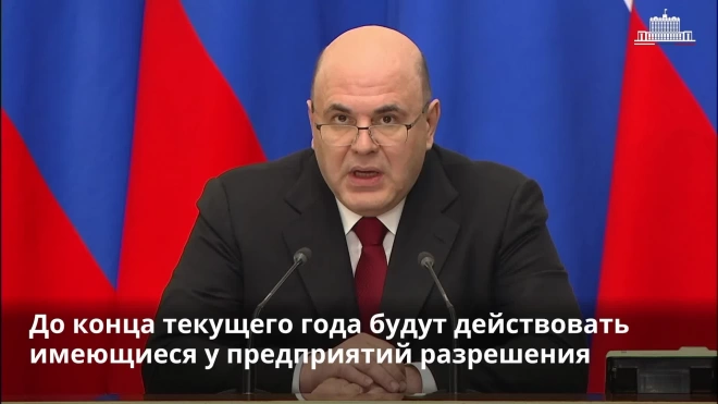 Мишустин сообщил о продлении действия разрешений для предприятий в некоторых областях