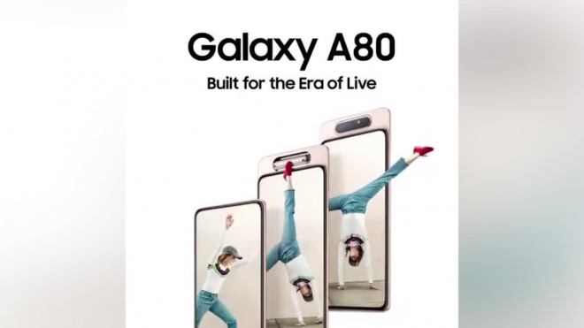 Samsung анонсировала выход смартфона Galaxy A80 с вращающейся камерой