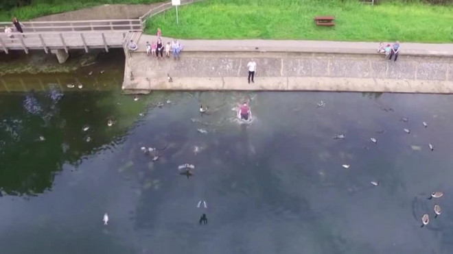 Эпичное видео спасения падающего дрона собрало сотни тысяч просмотров