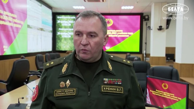 Глава Минобороны Белоруссии Хренин заявил о милитаризации на границе 