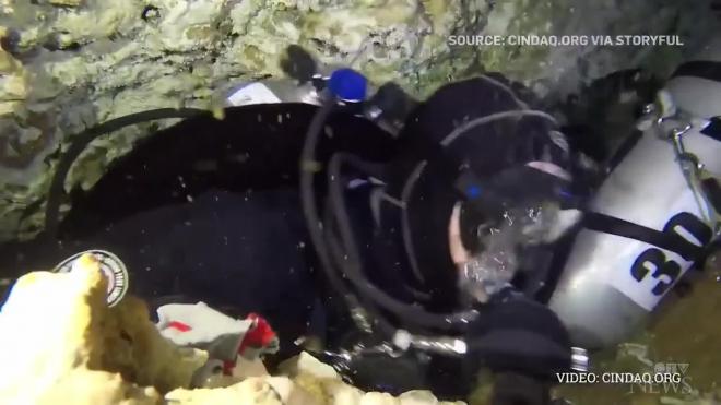 В подводных пещерах Мексики обнаружили шахты древних людей