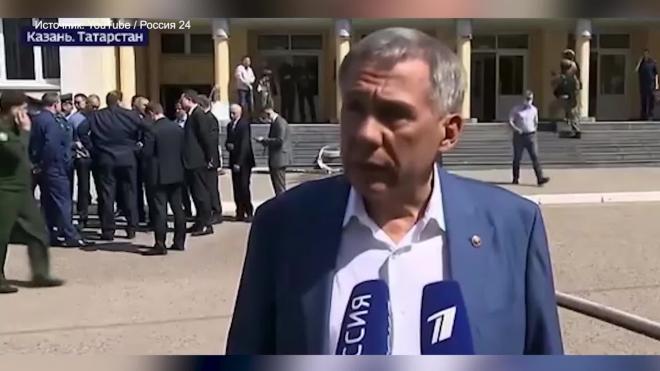Глава Татарстана рассказал о числе раненых и погибших после стрельбы в казанской гимназии