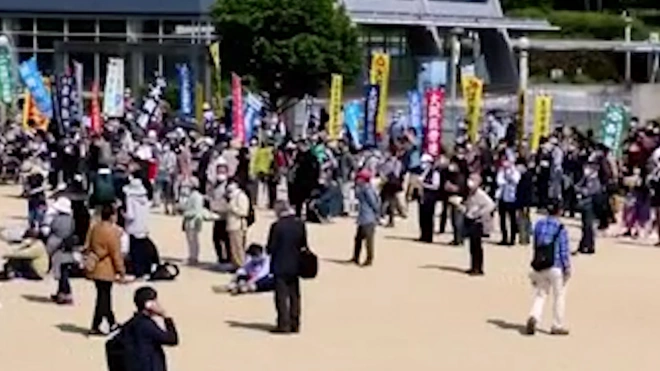 В Японии проходит митинг в поддержку отказа от армии