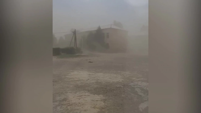 В столице Тувы началась пыльная буря