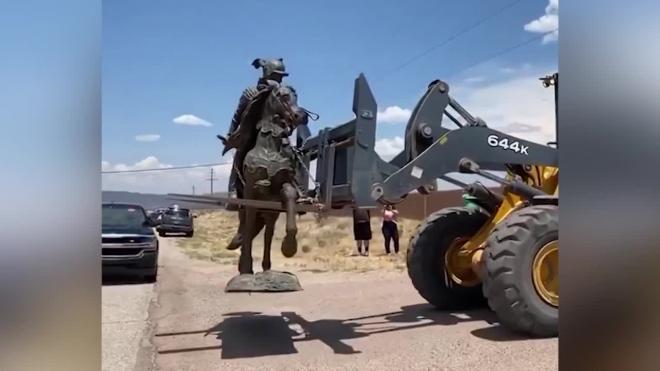 В Альбукерке снесли памятник конкистадору