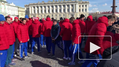 В Петербурге футболисты сборной почтили память жертв пожара в Кемерове