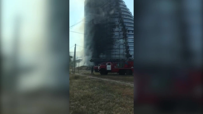 В Воронеже ликвидировали пожар на стройке