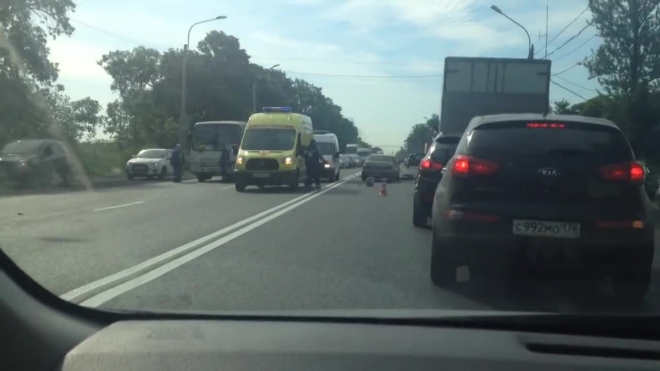 ДТП на Московском шоссе создало огромную пробку