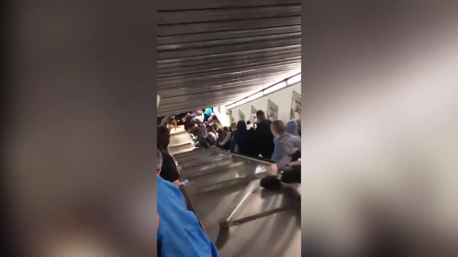 В Риме из-за болельщиков ЦСКА на эскалаторе пострадали 30 человек