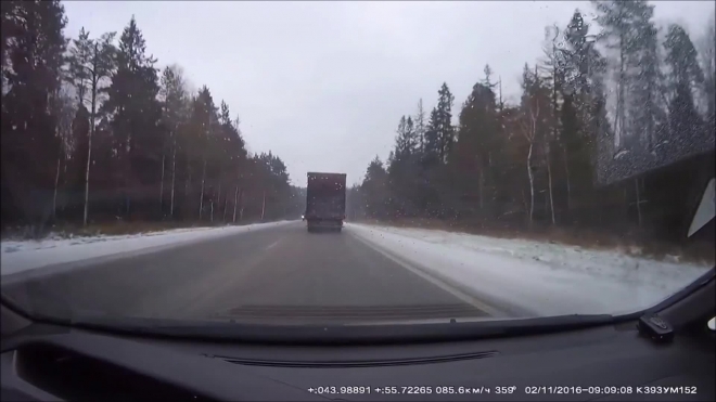 Авария на трассе Арзамас - Нижний Новгород.