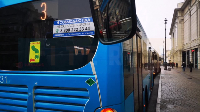 Петербуржцам показали новые "зенитовские" автобусы. Вот как они выглядят