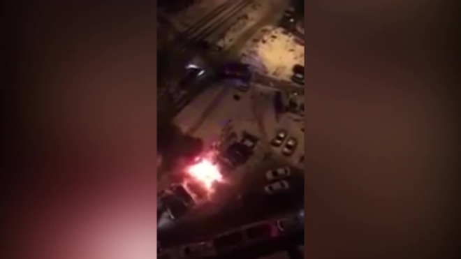 Видео из Самары: В одной из трех сгоревших машин обнаружено тело мужчины