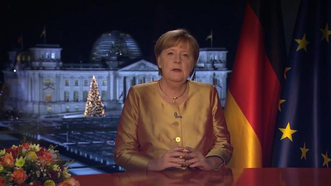 Меркель назвала самым необычным свое последнее новогоднее обращение