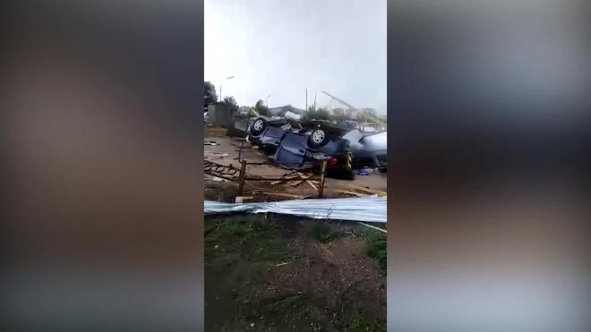  В Балаково под Саратовом прошел мощный ураган