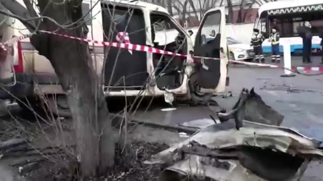 Видео: В ДТП с инкассаторской машиной в Москве погиб человек