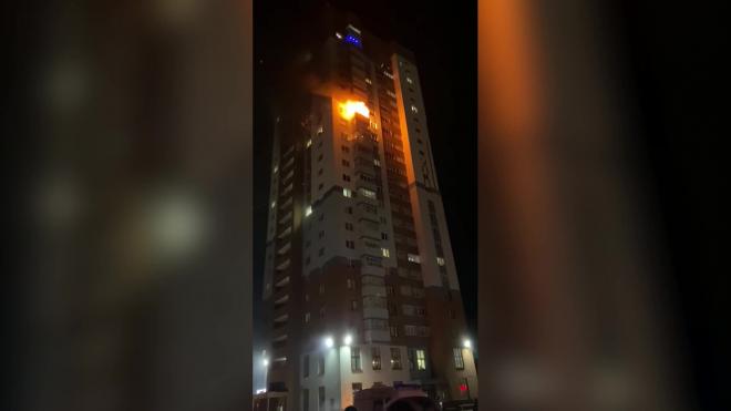 В Нижегородской области горит 25-этажный жилой дом