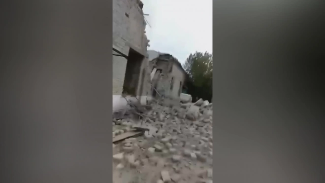 Появилось видео последствий удара по Ладыжинской ТЭС