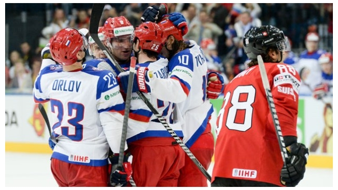 Хоккей, Россия – США, счет 6:1. Путин поздравил сборную России с победой