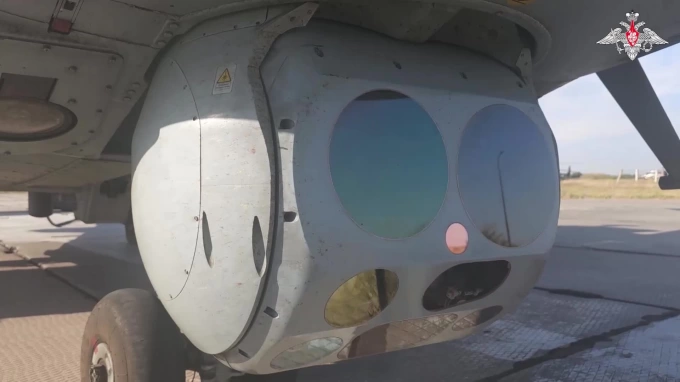 Минобороны показало кадры боевой работы экипажа вертолета Ка-52М