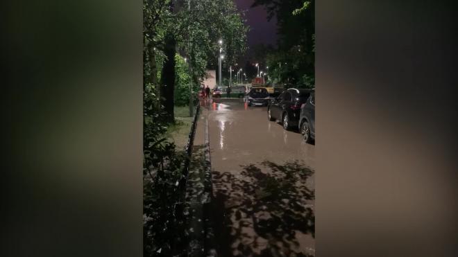 В Купчино из-за прорыва трубы затопило улицу Ярослава Гашека