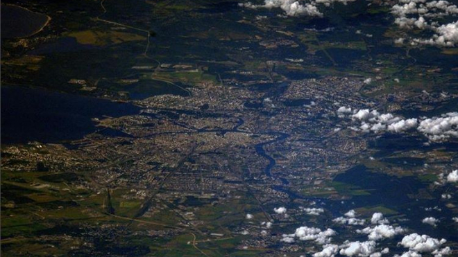 Космический Петербург: город на Неве сфотографировали с МКС