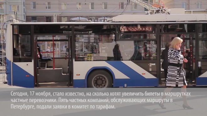 В Петербурге проезд в маршрутках может подорожать до 55 рублей