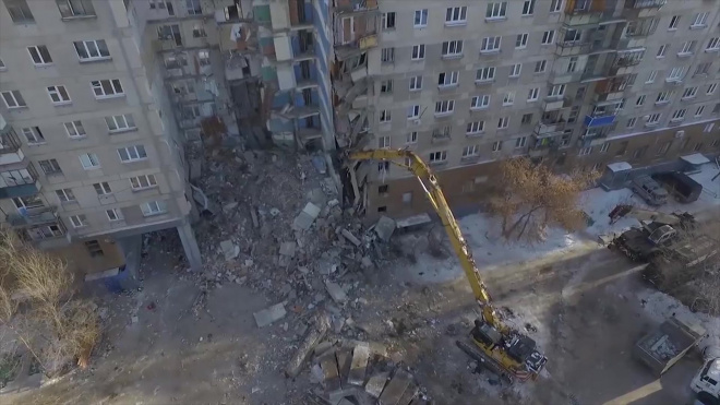 В обрушившийся после взрыва газа дом в Магнитогорске вернутся жители