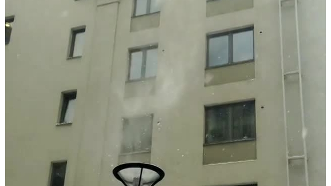На улице Брянцева женщину ударил по голове кусок плитки с фасада