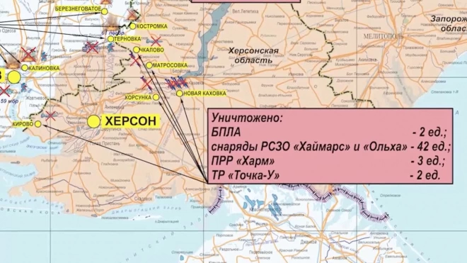 Российские ПВО перехватили две "Точки-У" в Херсонской области