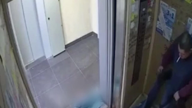 Видео: мужчина оставил избитого собутыльника в лифте ЖК в Мурино