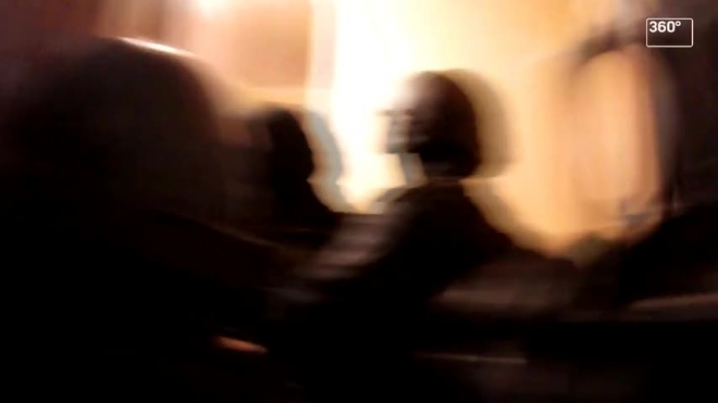 Задержание тяжело раненого участника налета на инкассаторов попало на видео