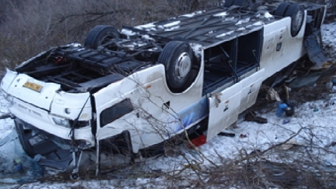 Автобус с паломниками перевернулся в Ивановской области