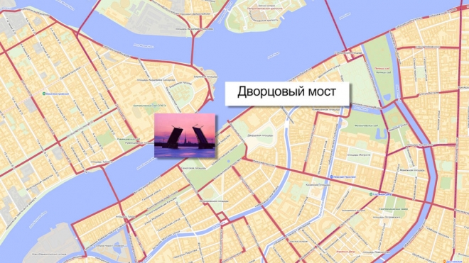 Ремонт Дворцового моста парализует Петербург