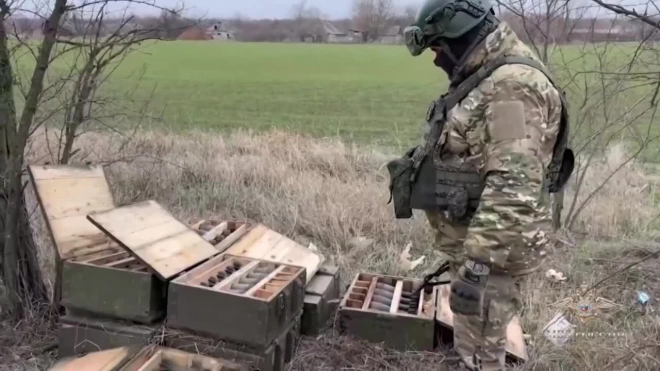 В освобожденных селах ДНР нашли крупные тайники ВСУ с боеприпасами