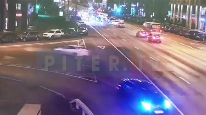 Полицейская погоня в Петроградском районе попала на видео