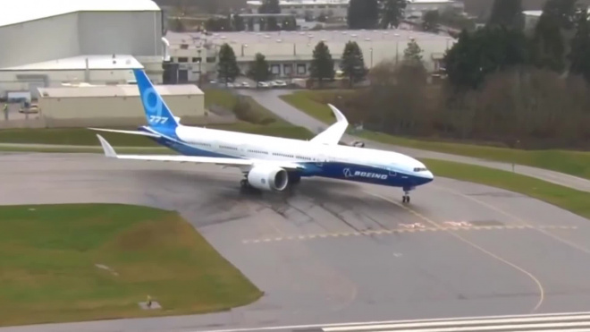В США завершили первое испытание нового Boeing 777X