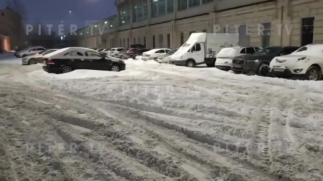 Петербуржцы остались недовольны расчисткой тротуаров от снега