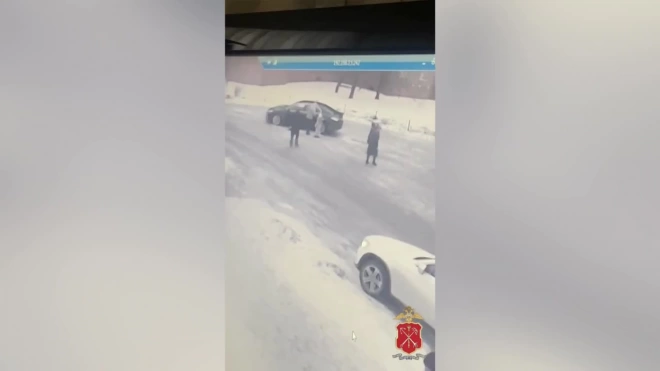 Появилось видео задержания предполагаемых заказчика и исполнителя убийства юриста на Выборгском шоссе