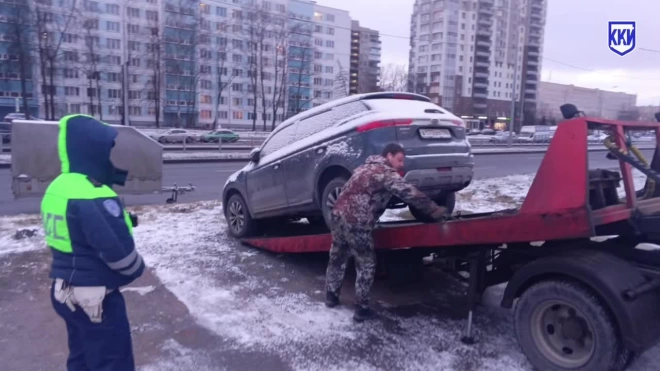 Нелегальную парковку в Муринском парке ликвидировали