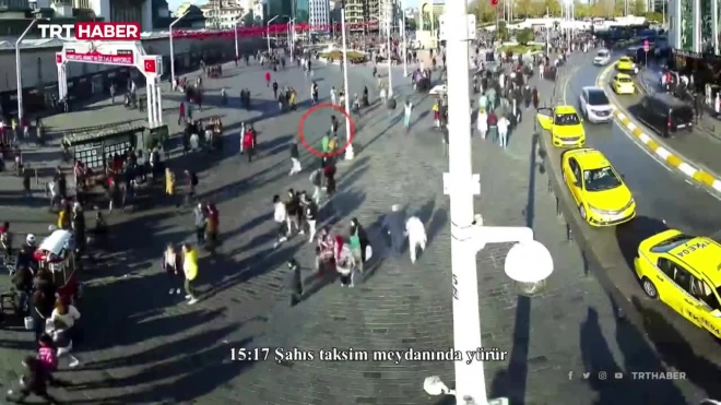 Появилась видеозапись с размещением бомбы в центре Стамбула