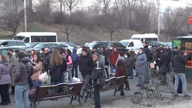 В Ереване водители автобусов вышли на забастовку 