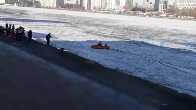 Спасатели продолжают поиск тела провалившегося под лед на Неве четвероклассника